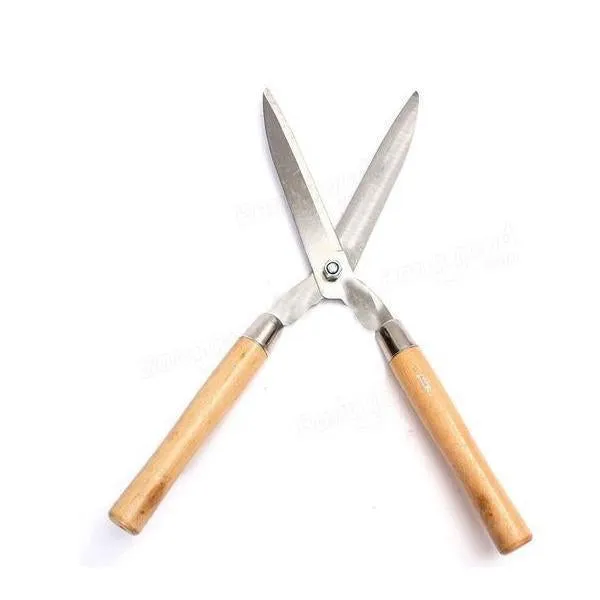 0455 Wooden Handle Hedge Shears, Bush Clipper