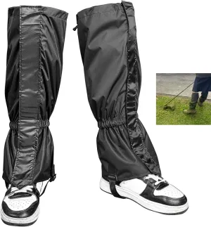 1 Pairs Lawn Care Leg Gaiters, Waterproof Garden Trimming Leg Chaps, Adjustable Leg Protection for Weed Eating Leg Guards for Men Lawn Care Accessories for Outdoor Farm Garden Working