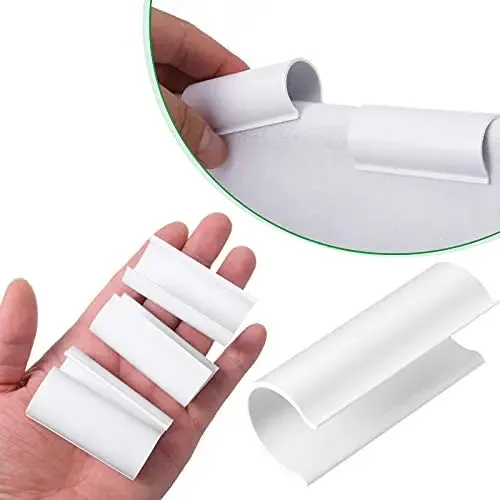 128 Pieces Greenhouse Clamps for 1/2 Inch PVC Pipe - Durable 2.4 Inch White Clamps for Covers