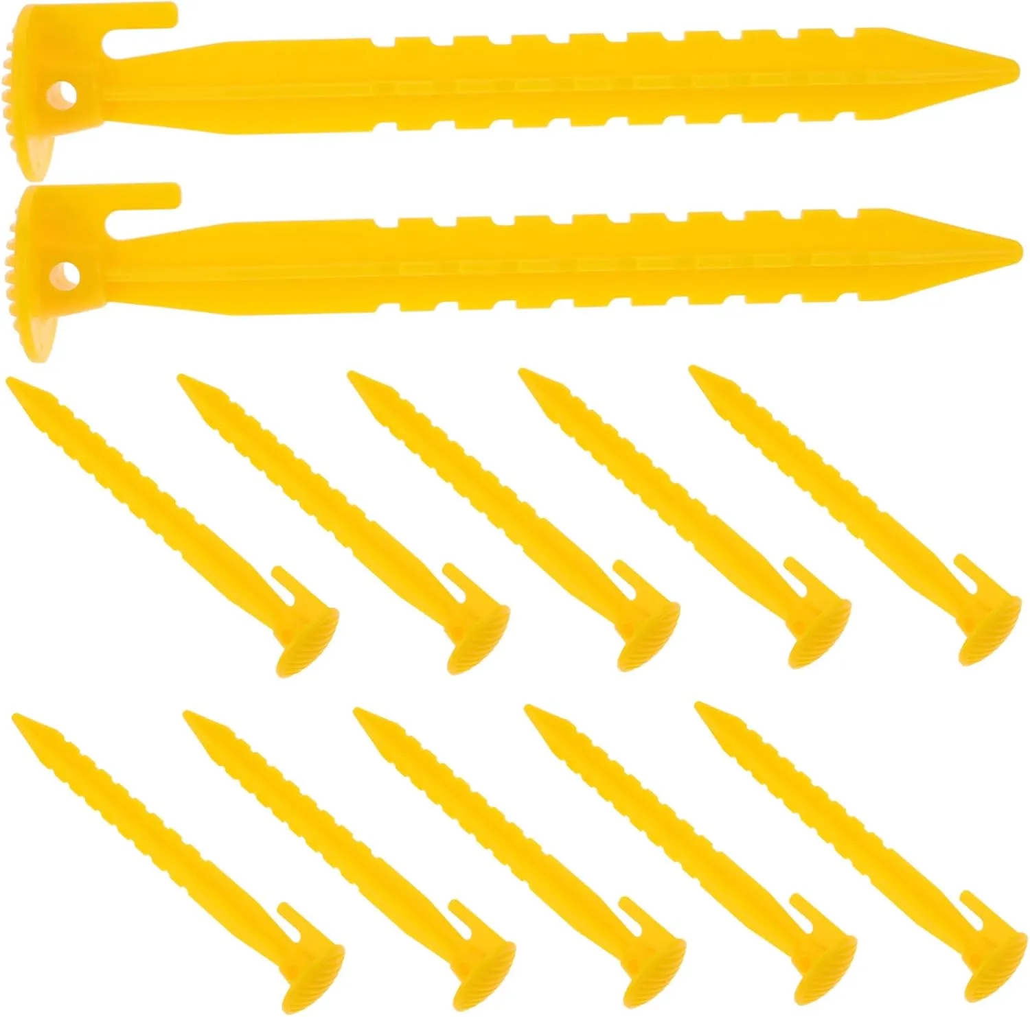 12pcs Durable Tent Stakes Lightweight Heavy Duty Tent Pegs for Camping Beach and Outdoor Use Efficient Ground Support for Easy Setup and Stability