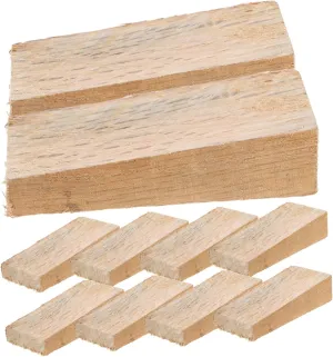 12pcs Wooden Hoe Head Fixing Wedges Easy Install Hoe Maintenance Block Accessories