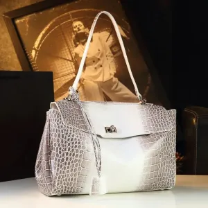 2025 Retro Crocodile Pattern Leather Handbags