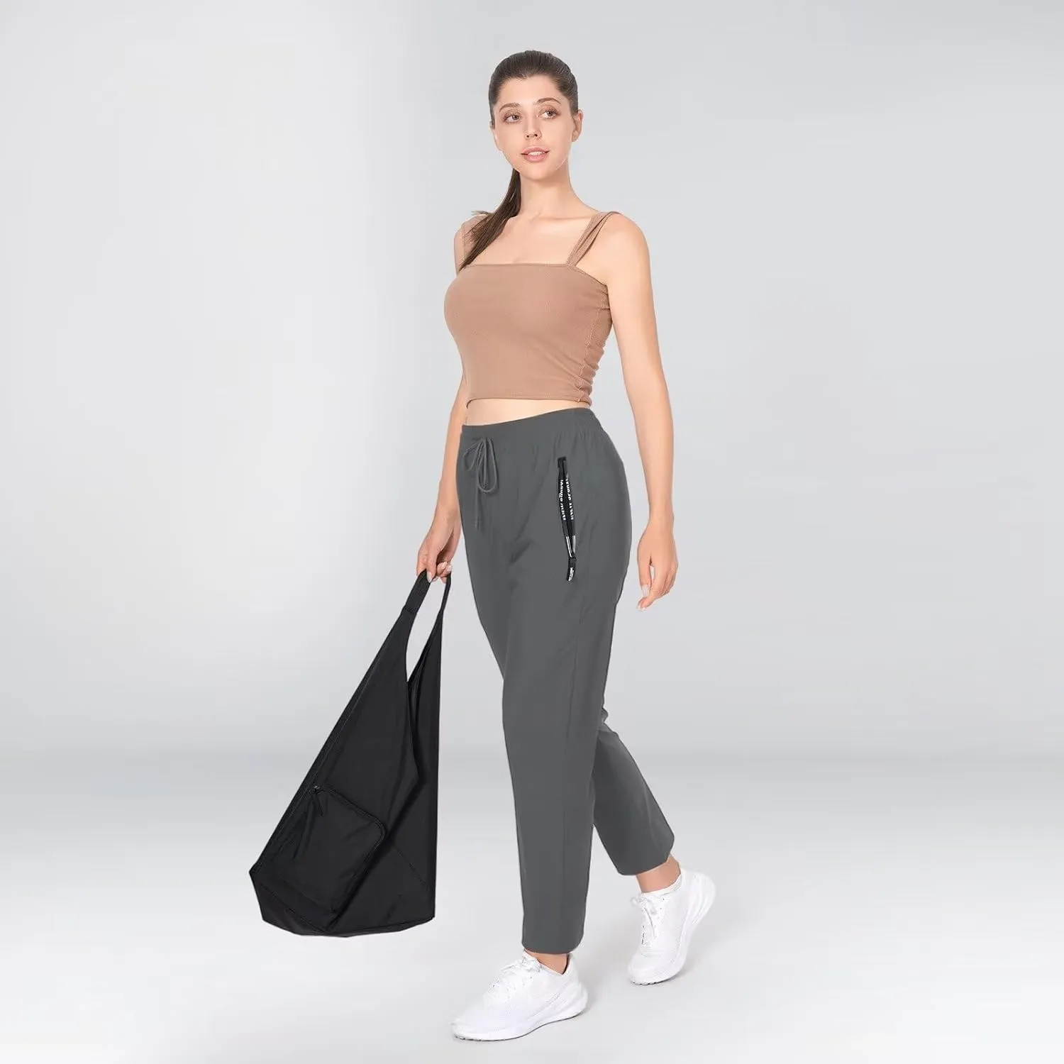 2025 Upgrade Stretch Active Pants for Women Over 50, Women's Hiking Cargo Travel Pants Women