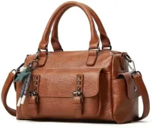 2025 Vintage Canvas Crossbody Bag Women's Casual Portable for Shopping Outing Gym, Multi-Pocket Waterproof Shoulder Purse