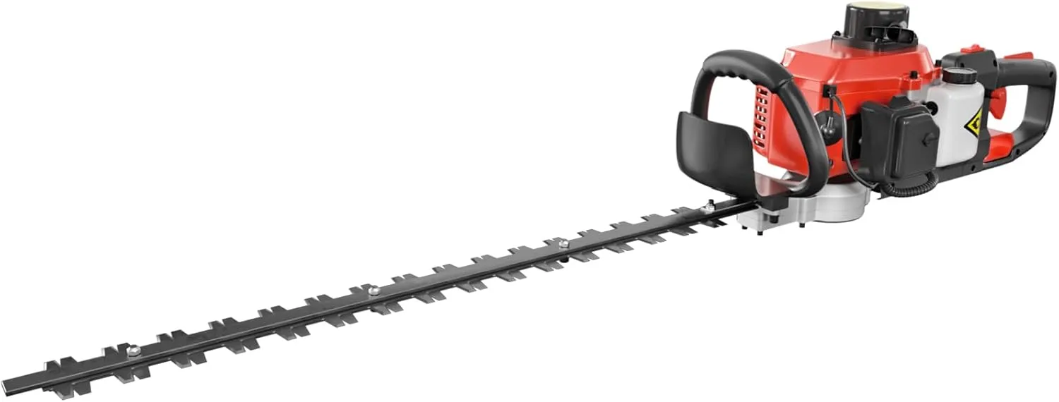 24-Inch 26cc 2 Cycle Gas Powered Dual Sided Hedge Trimmer (Orange)