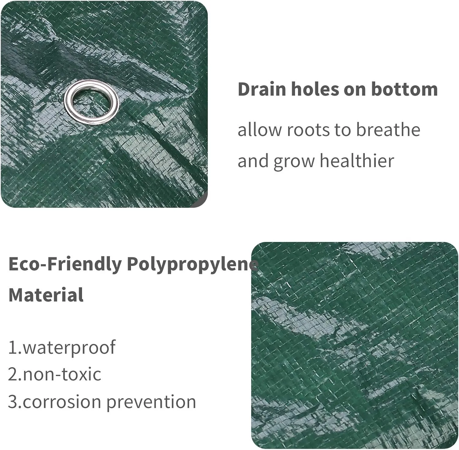 2PCSRaised Garden Planter Fabric Bed, 9 Divided Grids Durable Square Planting Grow Pot, Plant Grow Bags for Outdoor Carrot Onion Herb Flower Vegetable Plants