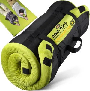3 Inch GAIALOOP Thick Memory Foam Camping Mattress Sleeping Pad Glamping Portable Floor Mat Roll Up Futon Mattress for Guests Sleepover