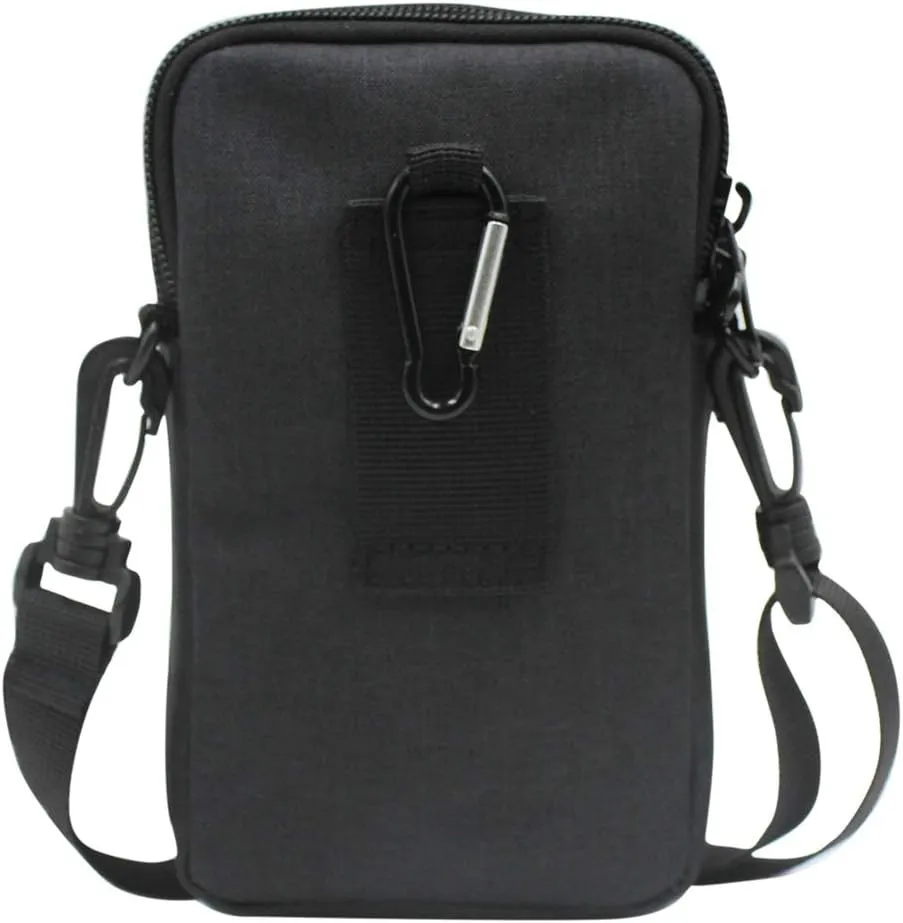 3-Layers Waterproof Cell Phone Pouch Crossbody Purse Oxford Fabric Belt Bag Wallet for Men Women