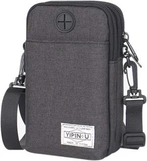 3-Layers Waterproof Cell Phone Pouch Crossbody Purse Oxford Fabric Belt Bag Wallet for Men Women