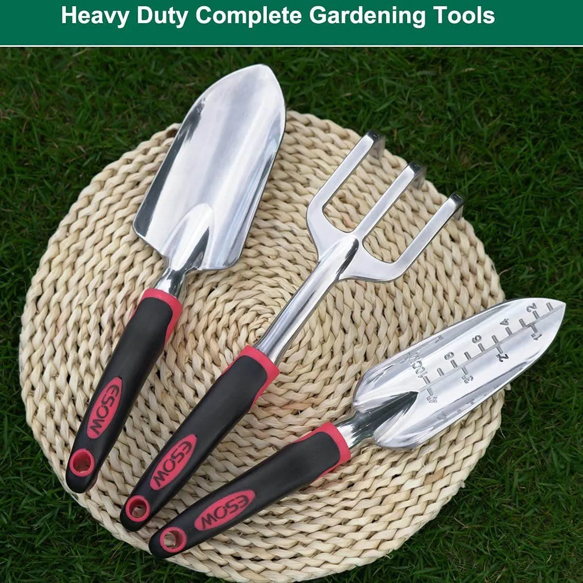 3-Piece Set: Cast-Aluminum Heavy Duty Gardening Kit
