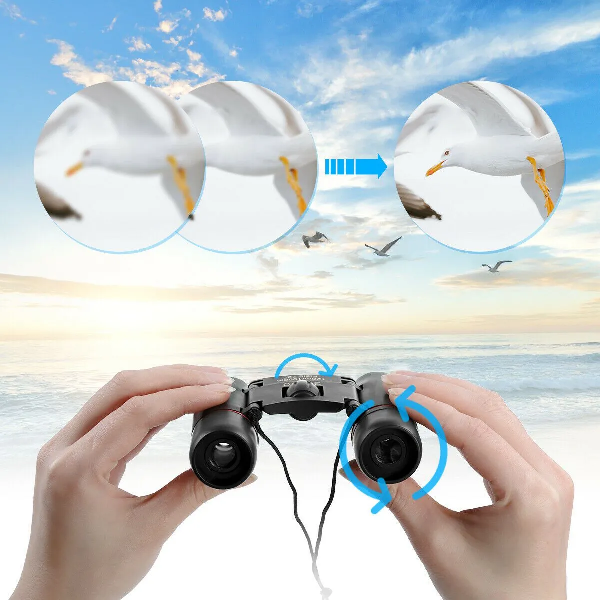 30x60 Portable Outdoor Binoculars