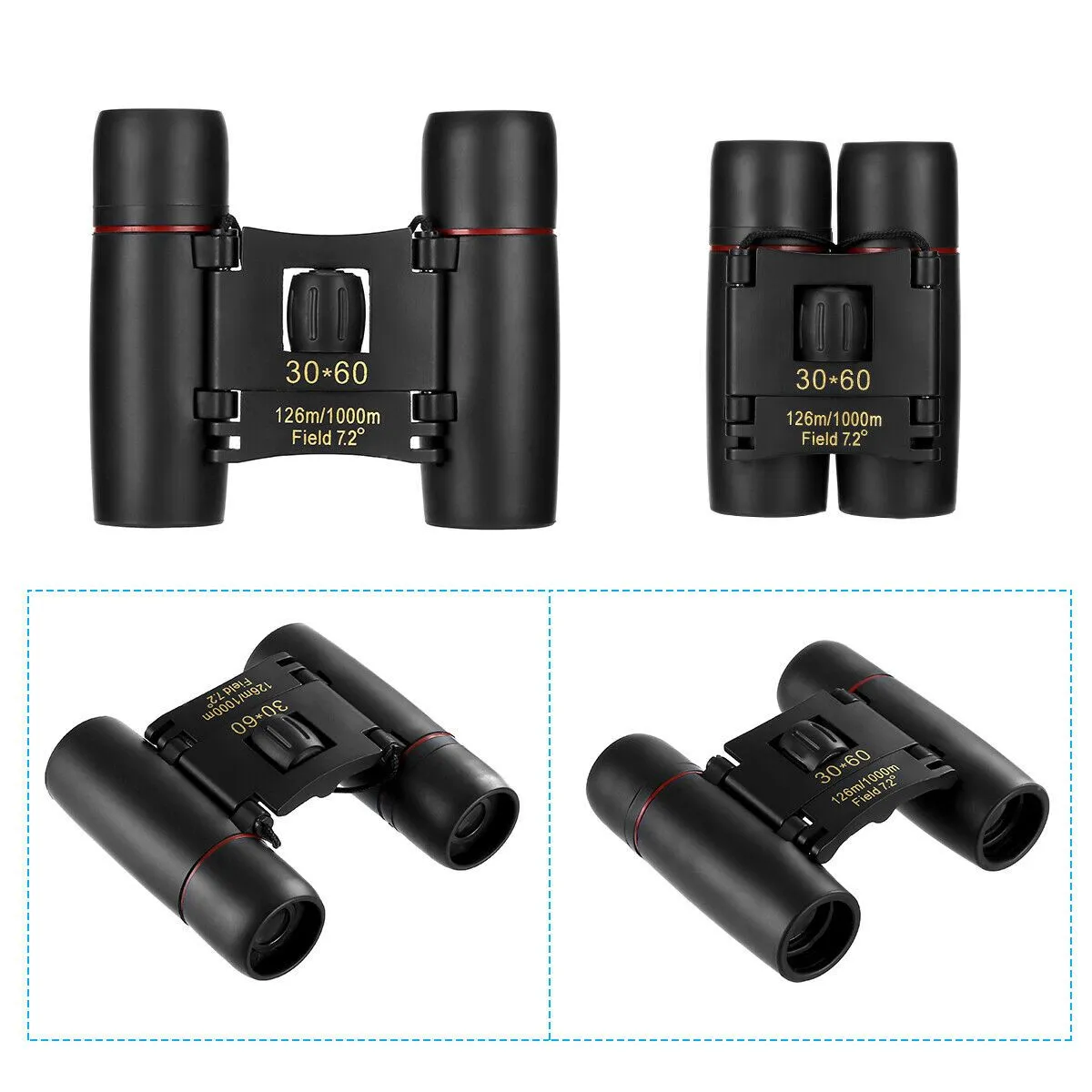 30x60 Portable Outdoor Binoculars