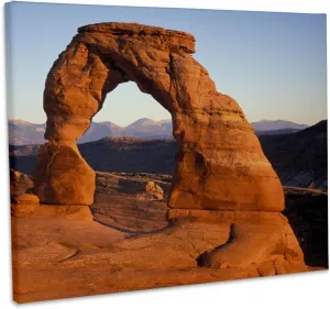 3dRose, Delicate Arch at Arches National Park, Utah - US45 DJO0004 - Diane Johnson, Museum Grade Canvas Wrap 10x8