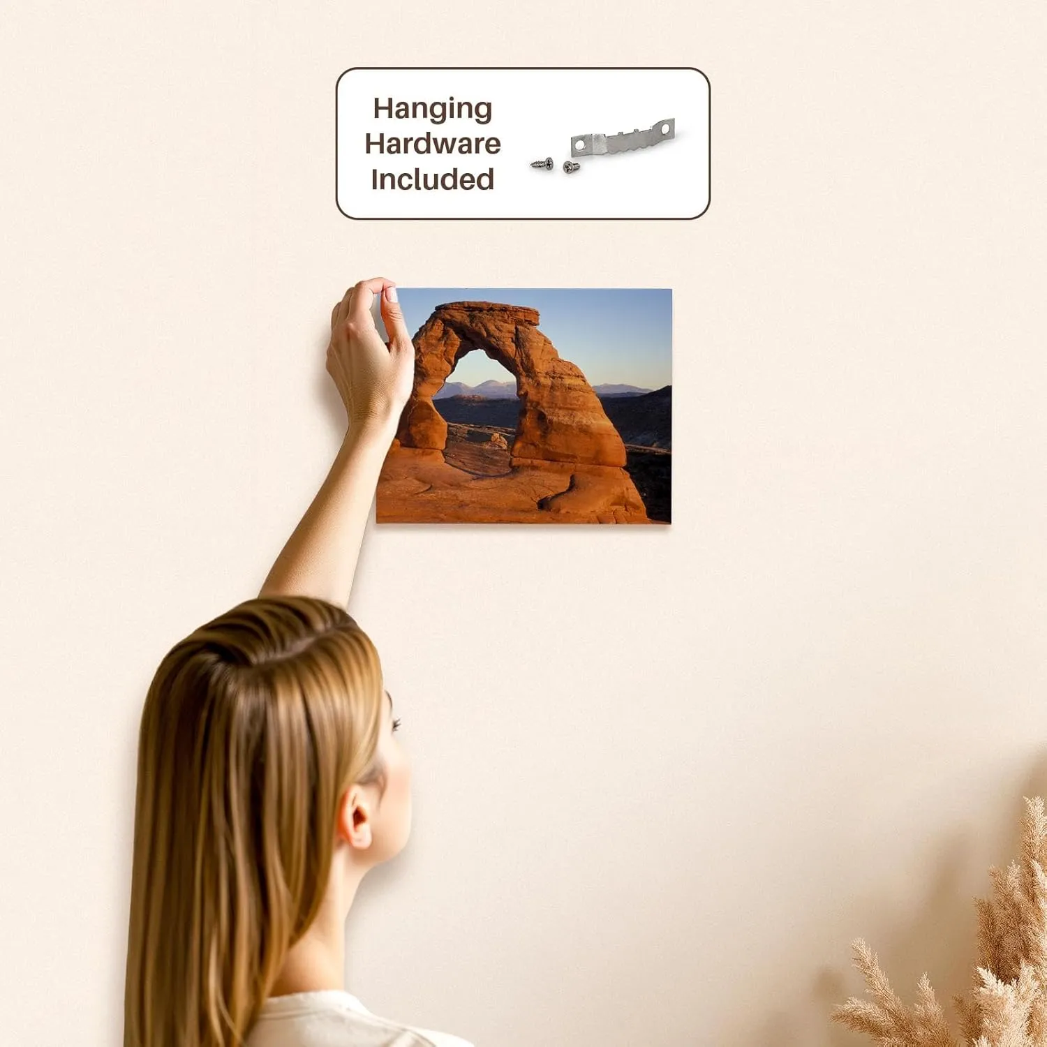 3dRose, Delicate Arch at Arches National Park, Utah - US45 DJO0004 - Diane Johnson, Museum Grade Canvas Wrap 10x8