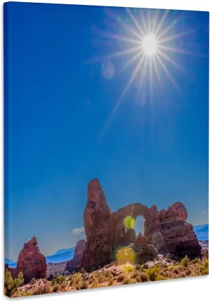 3dRose, Turret Arch, Windows Section, Arches National Park, Moab, Utah., Museum Grade Canvas Wrap 8x10