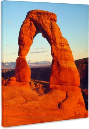 3dRose, USA, Utah, Arches National Park. Delicate Arch at sunset., Museum Grade Canvas Wrap 11x14