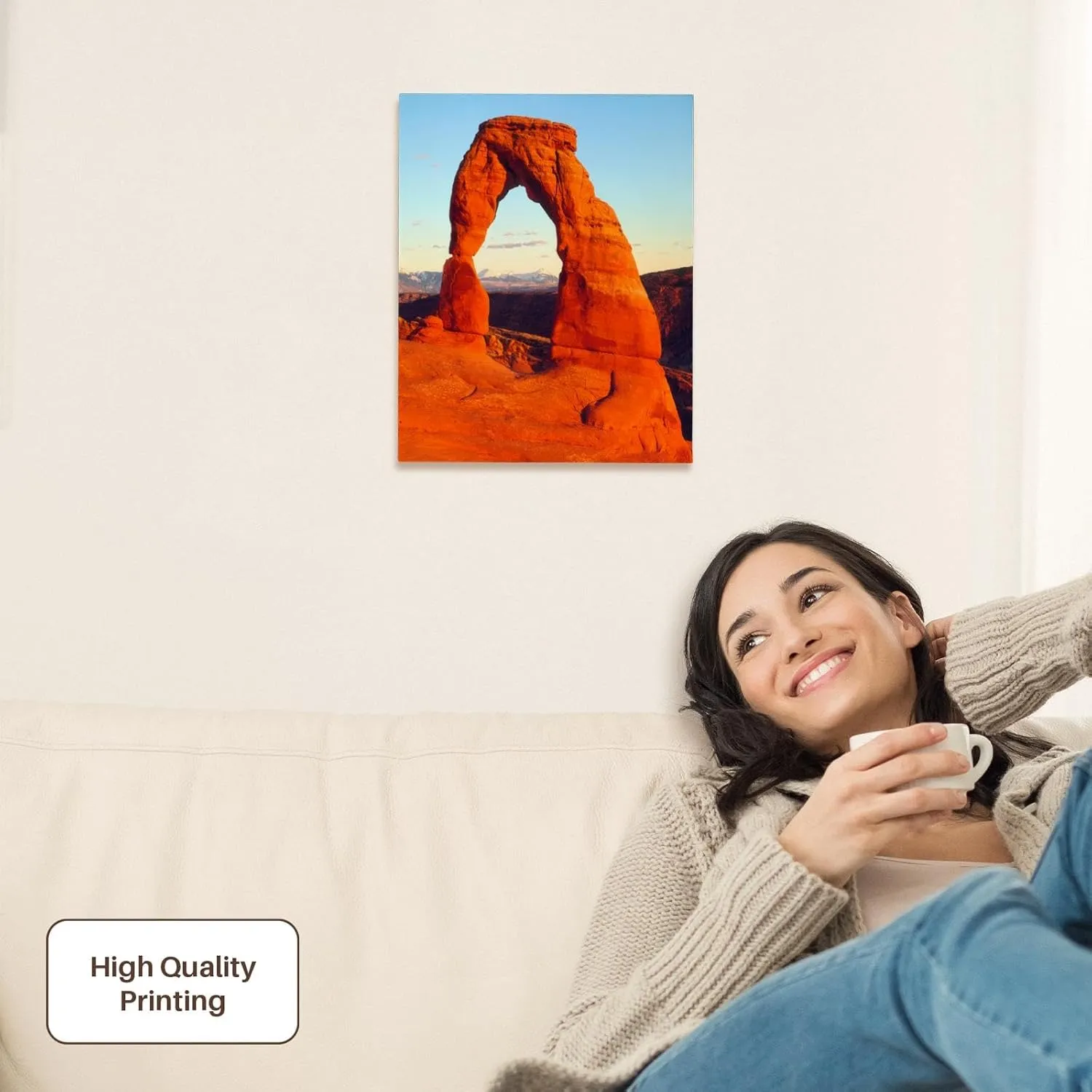 3dRose, USA, Utah, Arches National Park. Delicate Arch at sunset., Museum Grade Canvas Wrap 11x14