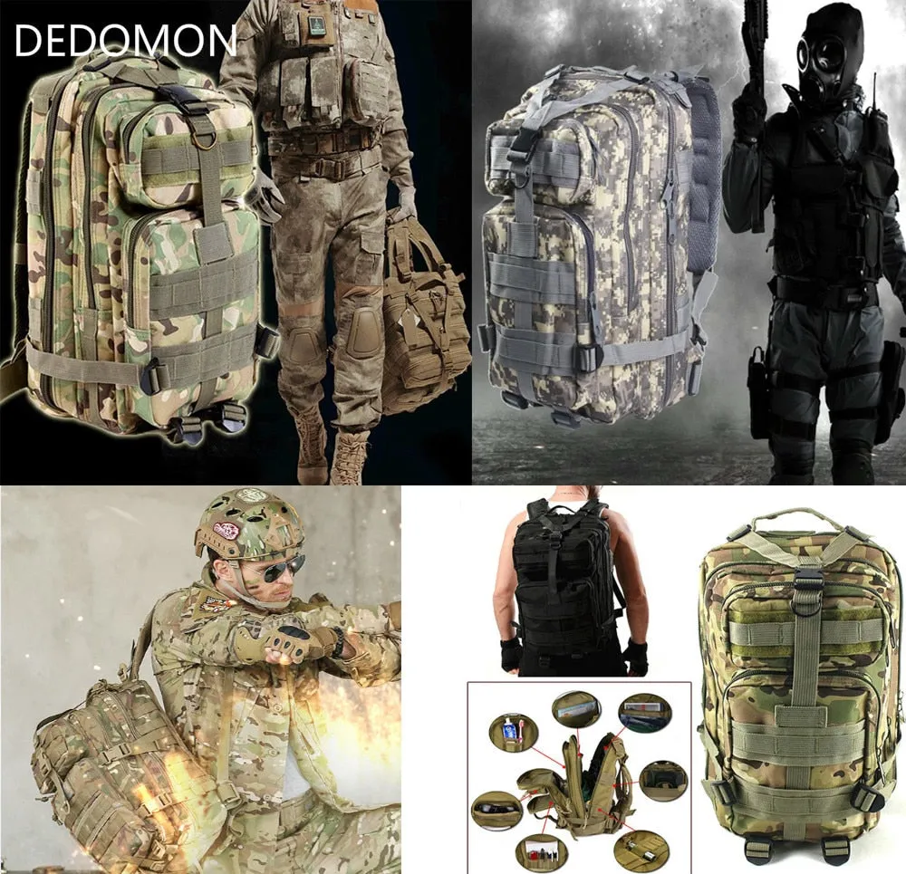 3P Outdoor Military Tactical Backpack 30L Molle Bag