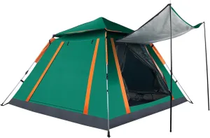 4-5 Person Camping Tent Outdoor Foldable Waterproof Tent with 2 Mosquito Nets Windows Carrying Bag for Hiking Climbing Adventure Fishing