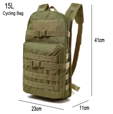 40L 15L Camping Backpack Military Bag Men Travel Bags Tactical Army Molle Climbing Rucksack Hiking Outdoor Sac De Sport XA714WA