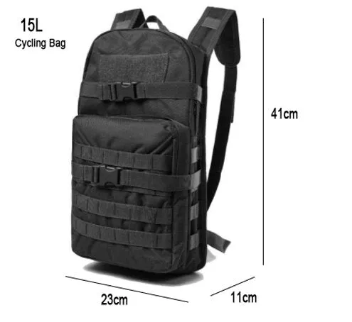 40L 15L Camping Backpack Military Bag Men Travel Bags Tactical Army Molle Climbing Rucksack Hiking Outdoor Sac De Sport XA714WA