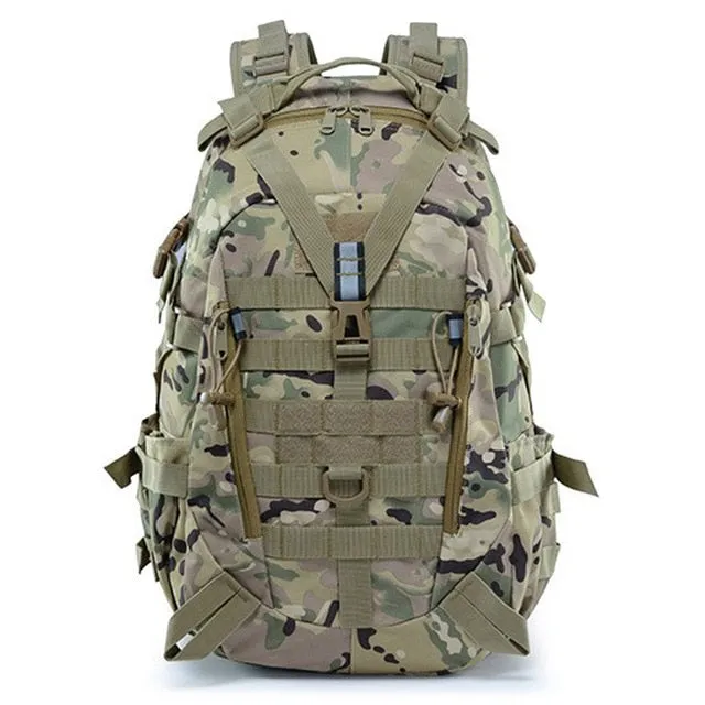 40L 15L Camping Backpack Military Bag Men Travel Bags Tactical Army Molle Climbing Rucksack Hiking Outdoor Sac De Sport XA714WA