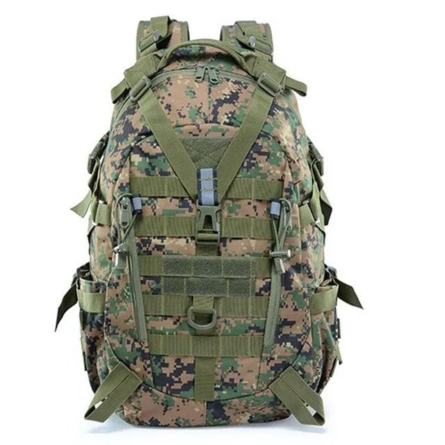 40L 15L Camping Backpack Military Bag Men Travel Bags Tactical Army Molle Climbing Rucksack Hiking Outdoor Sac De Sport XA714WA