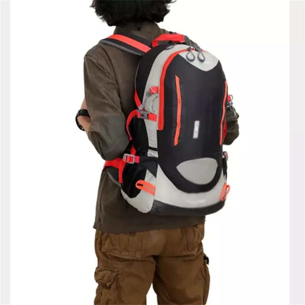 40L Camping Mountaineering Backpack Hiking Backpack Travel Bag Multifunctional Outdoor Backpack(C)