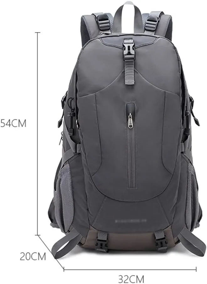 40L Hiking Backpack Outdoor Mountaineering Bag Large Capacity Travel Sports Backpack(Black)