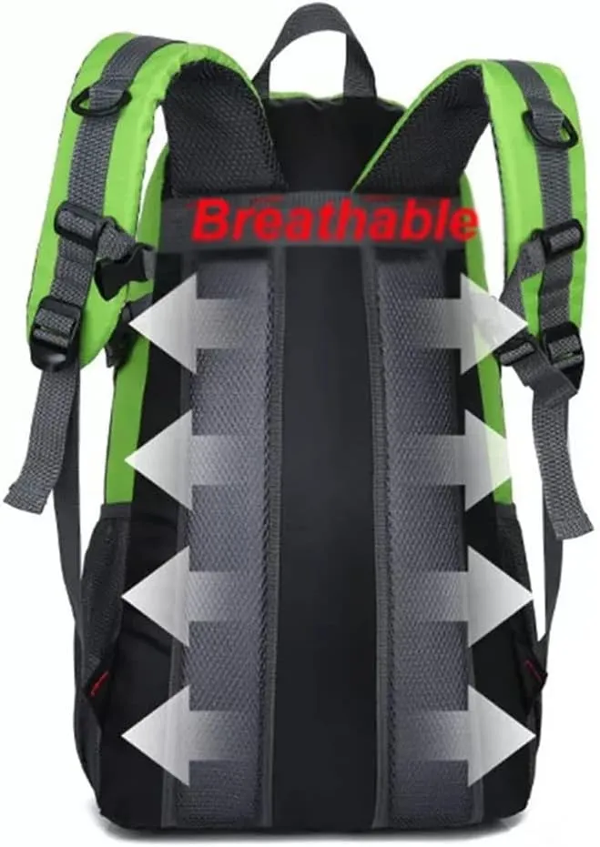 40L Mountaineering Backpack Breathable Backpack with Socket Travel Backpack Mountaineering Bag(C)