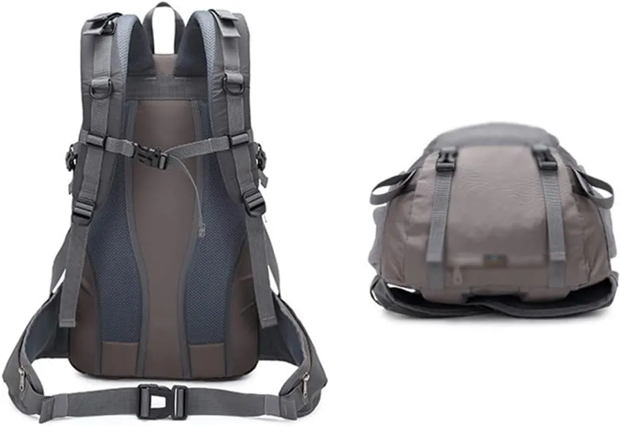 40L Mountaineering Backpack Multi Pocket Outdoor Camping Bag Travel Mountaineering Bag(Black-soul Eater1)