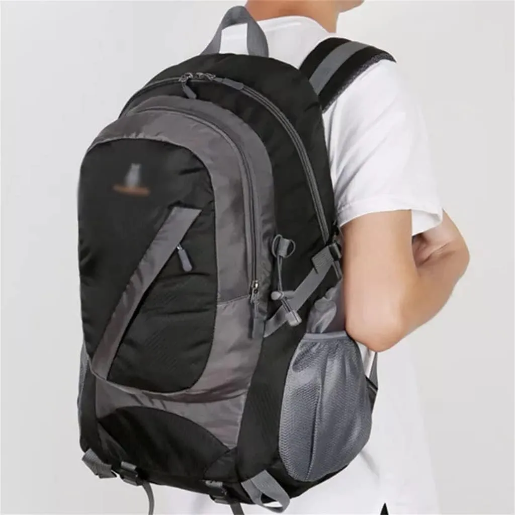 40L Outdoor Sports Backpack Travel Backpack Large Capacity Hiking Bag(Argento)