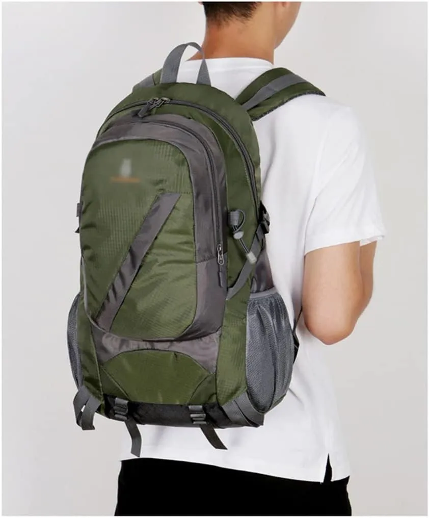 40L Outdoor Sports Backpack Travel Backpack Large Capacity Hiking Bag(Argento)