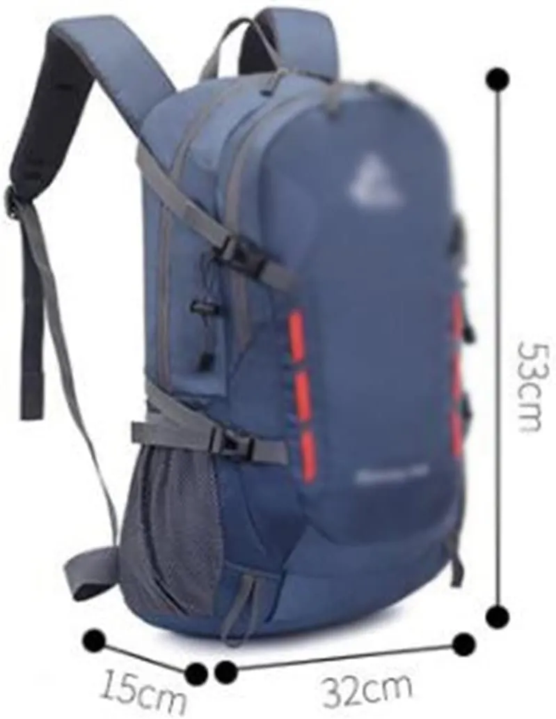 40L Travel Backpack Large Capacity Men's Women's Backpack Camping Hiking Sports Bag(C)