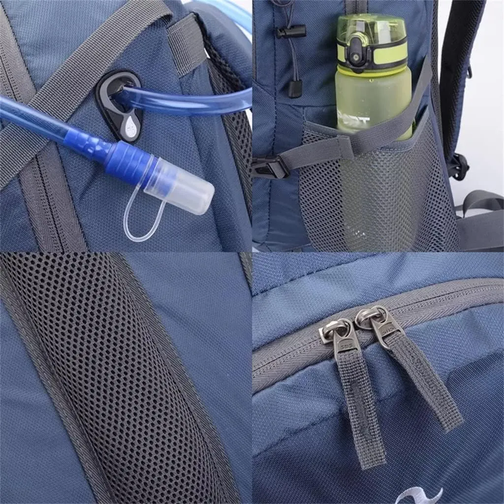 40L Travel Backpack Large Capacity Men's Women's Backpack Camping Hiking Sports Bag(C)