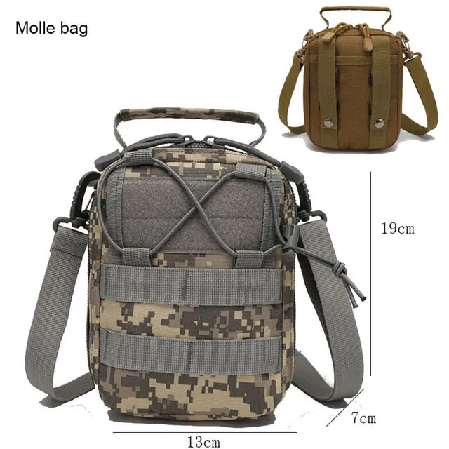 45L Military Backpack Tactical Rucksack Camping Hiking Bag Travel Sports Climbing Army Bags Molle Hunting Molle Outdoor XA943A
