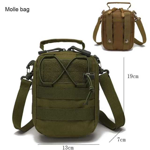 45L Military Backpack Tactical Rucksack Camping Hiking Bag Travel Sports Climbing Army Bags Molle Hunting Molle Outdoor XA943A