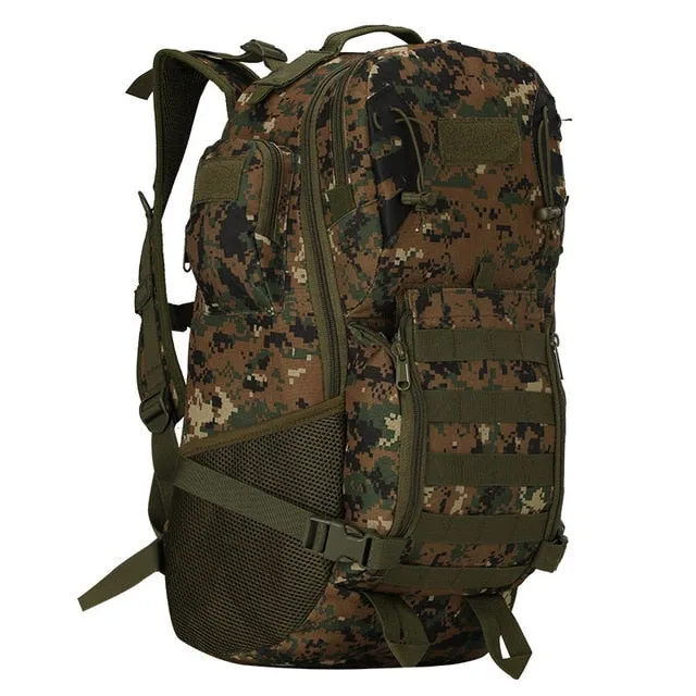 45L Military Backpack Tactical Rucksack Camping Hiking Bag Travel Sports Climbing Army Bags Molle Hunting Molle Outdoor XA943A