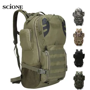 45L Military Backpack Tactical Rucksack Camping Hiking Bag Travel Sports Climbing Army Bags Molle Hunting Molle Outdoor XA943A