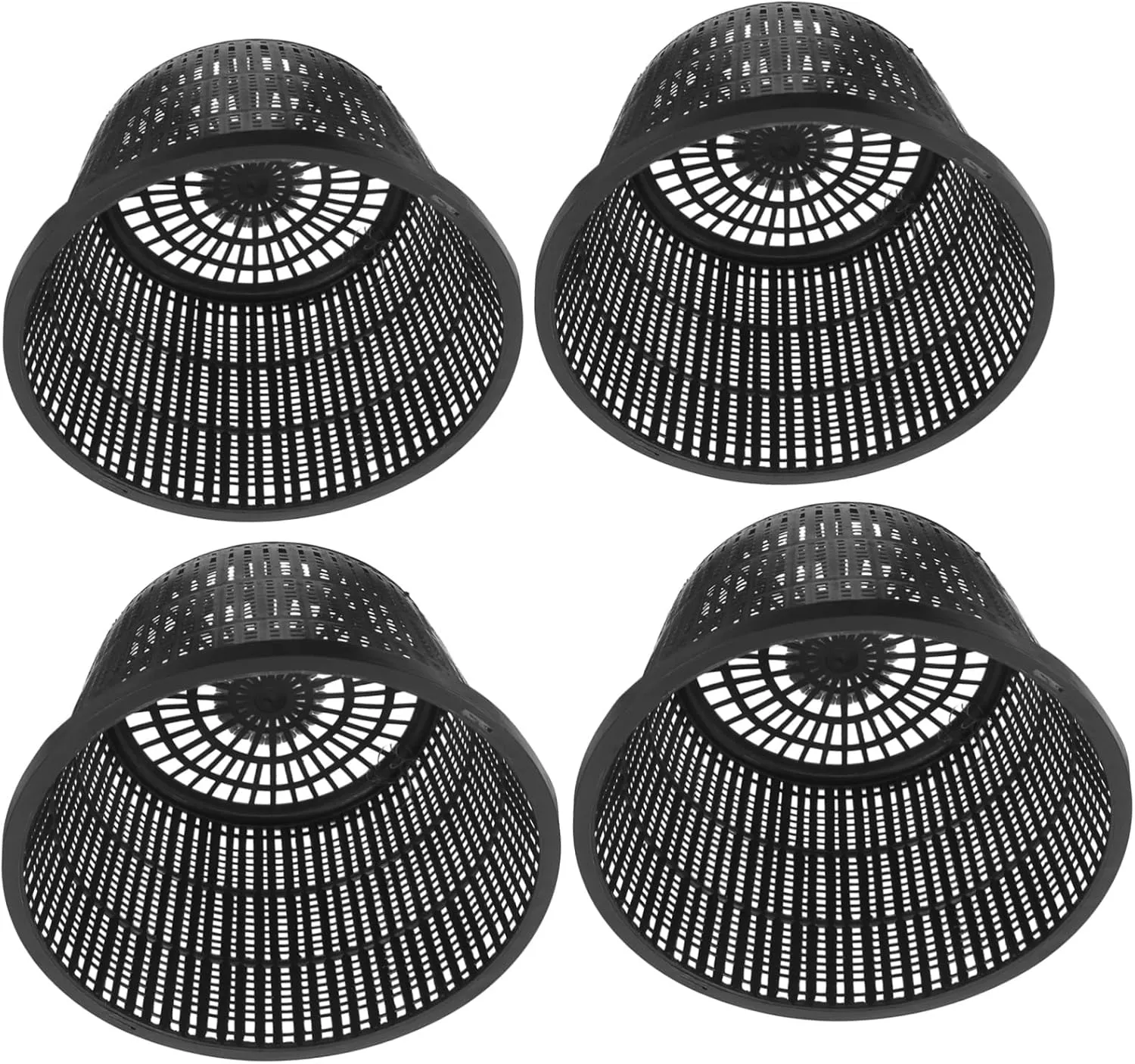 4Pcs Hydroponic Net Pots Durable Plastic Mesh Plant Baskets for Gardening Versatile Dwc Containers for Soilless Cultivation and Nutrient Rich Growth
