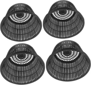 4Pcs Hydroponic Net Pots Durable Plastic Mesh Plant Baskets for Gardening Versatile Dwc Containers for Soilless Cultivation and Nutrient Rich Growth