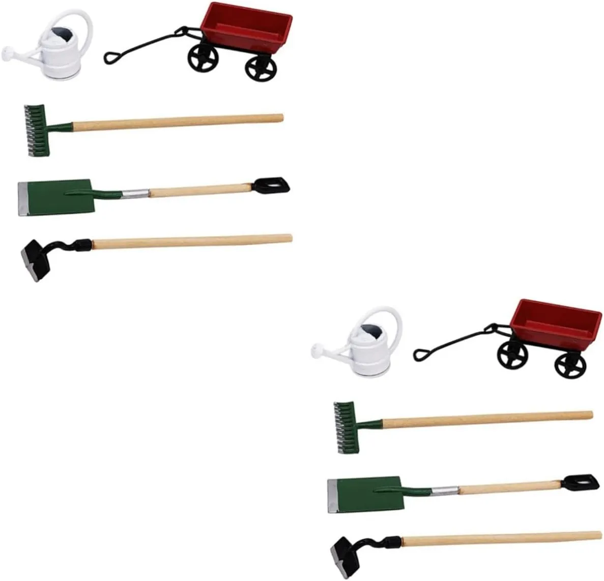 5 Sets Miniature Gardening Tool Doll House Accessories for Micro Garden Scene Decor Safe Material Creative Fairy Garden Kit for Imaginative Play