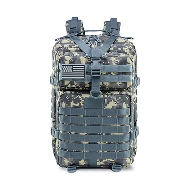 50L Capacity Men Army Military Tactical Large Backpack Waterproof