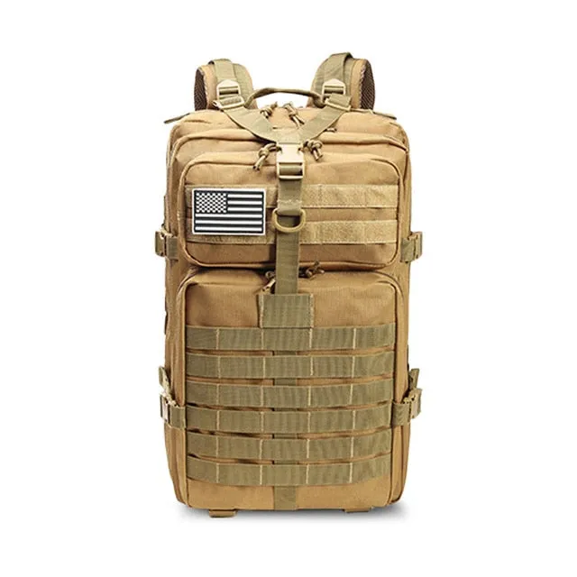 50L Capacity Men Army Military Tactical Large Backpack Waterproof