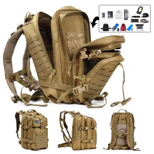 50L Courteous Backpack Capacity Men Simple
