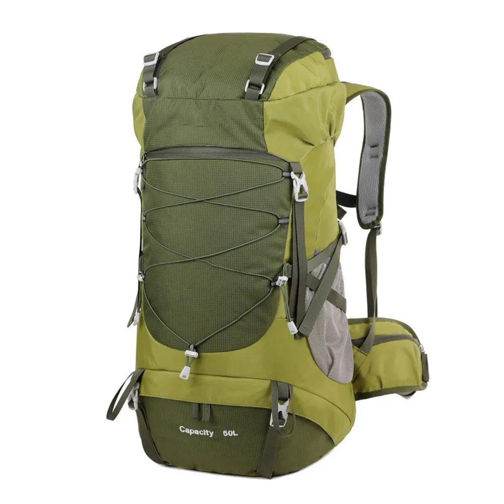 50L Hiking Backpack with Rain Cover: Versatile Outdoor Rucksack for Travel, Trekking, and Camping