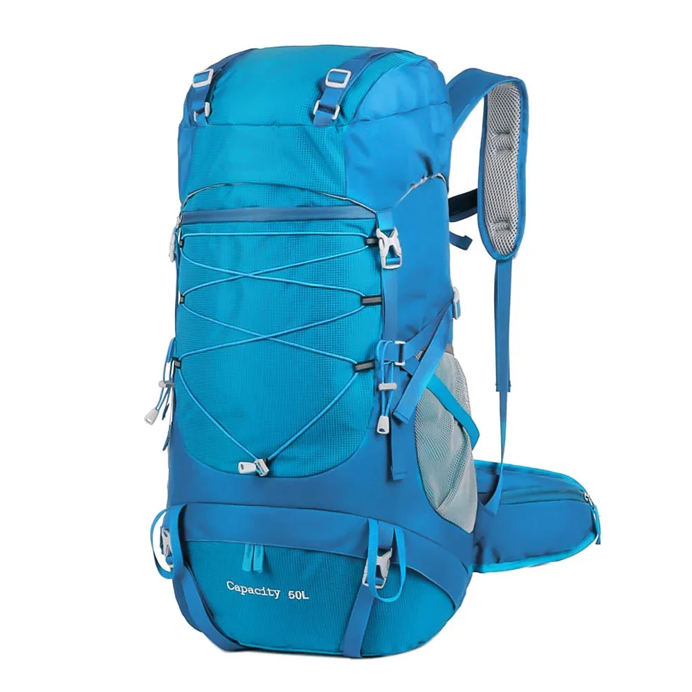 50L Hiking Backpack with Rain Cover: Versatile Outdoor Rucksack for Travel, Trekking, and Camping