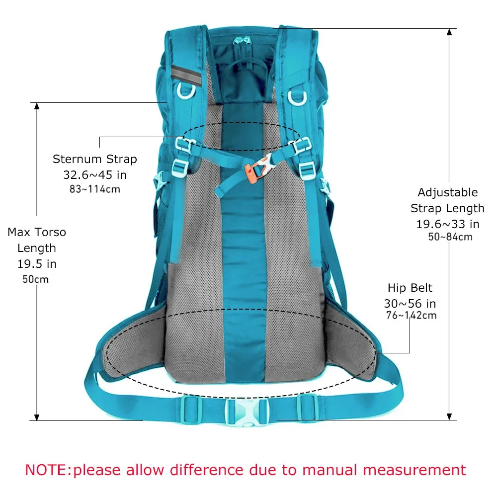 50L Hiking Backpack with Rain Cover: Versatile Outdoor Rucksack for Travel, Trekking, and Camping
