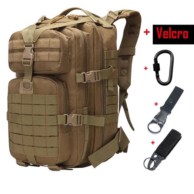 50L Large Capacity Tactical Backpack Military Army Molle Bag Outdoor EDC Assault Pack for Trekking Camping Hunting Bag