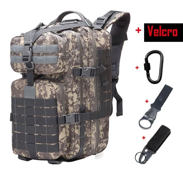 50L Large Capacity Tactical Backpack Military Army Molle Bag Outdoor EDC Assault Pack for Trekking Camping Hunting Bag